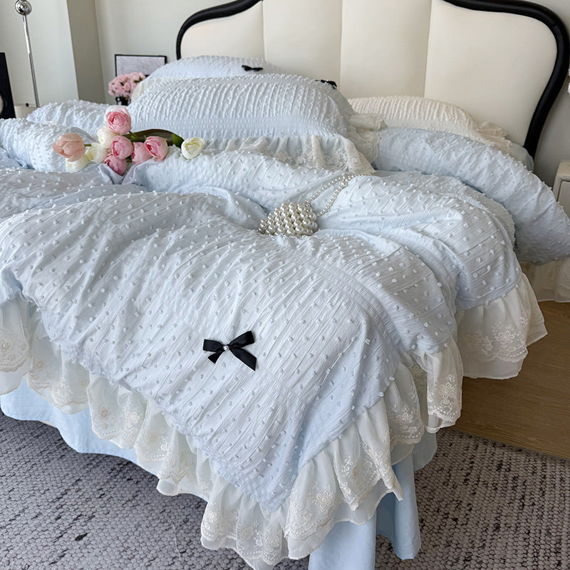Ruffled Elegance Quilt Set