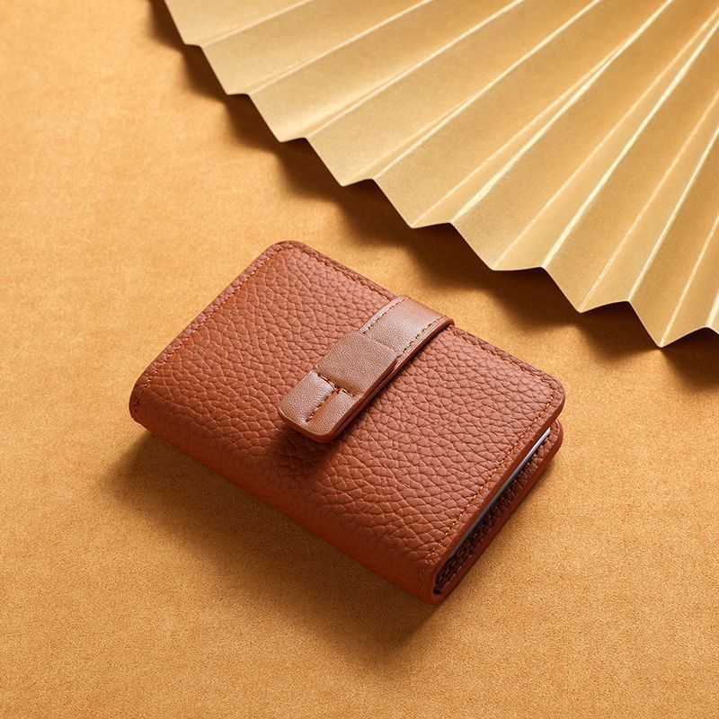 Textured Leather Cardholder Wallet Stornfield