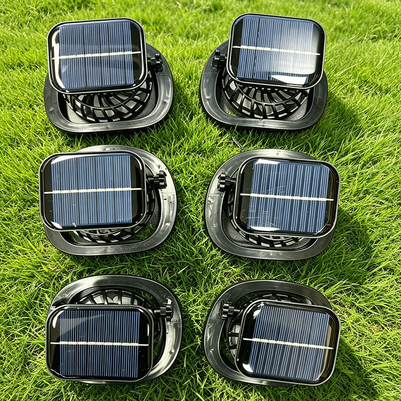 Unisex portable solar-powered mini fan with integrated solar panel Stornfield
