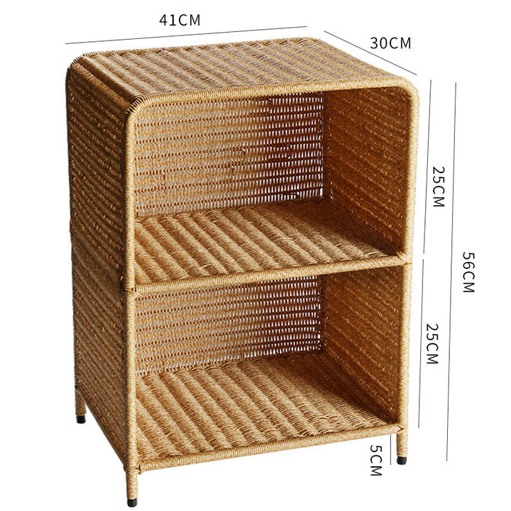 Natural Woven Open Shelf Storage Unit Stornfield