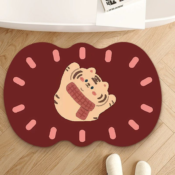 Cute Elephant-Themed Bath Mat