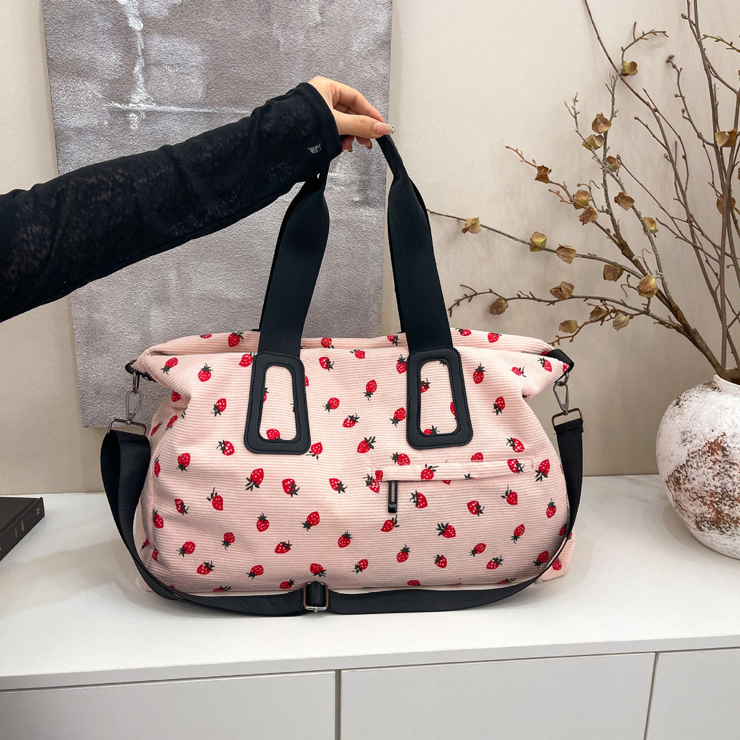 Tote bag with fruity design and multifunctional compartments Stornfield
