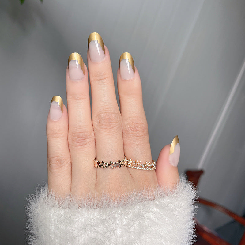 Elegant French Tip Gel Nail Extensions Stornfield