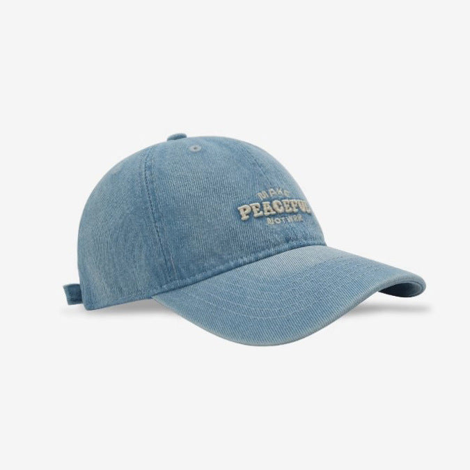 Women's Distressed Denim Embroidered Cap Stornfield