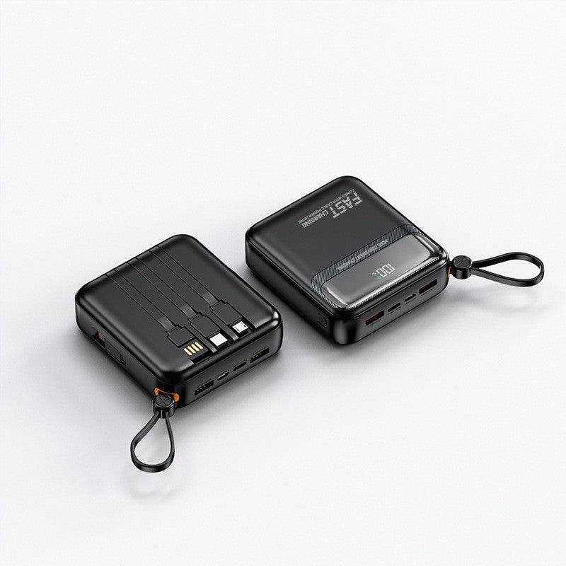Portable power bank with integrated cables and multifunctional charging port Stornfield