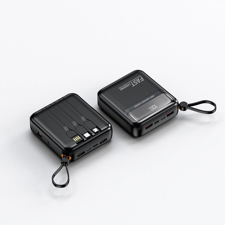 Portable power bank with integrated cables and multifunctional charging port Stornfield