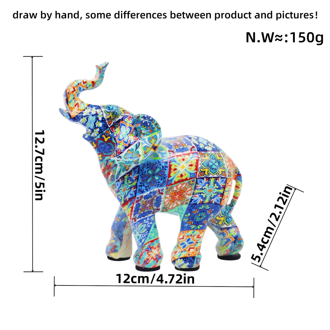 Colorful Elephants Figurine Stornfield