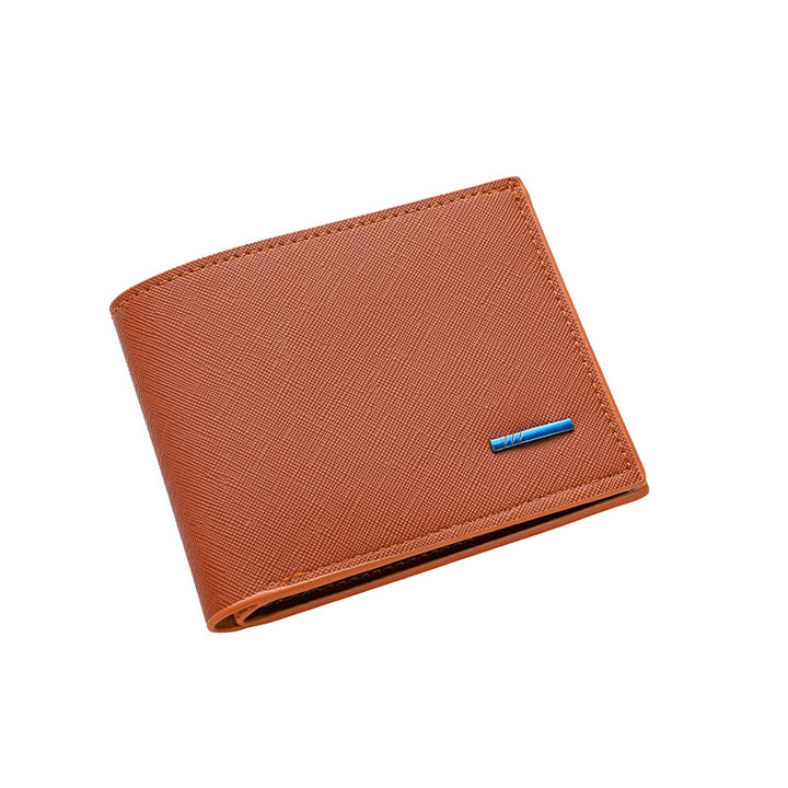Textured Bi-Fold Leather Wallet Stornfield