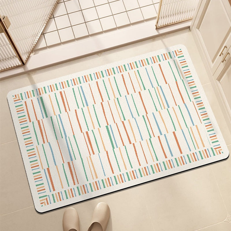Stylish Geometric Pattern Bath Mat