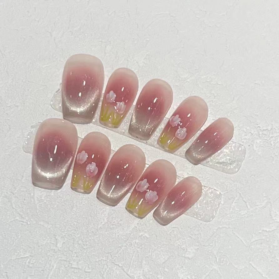 Floral Ombre Press-On Nails Stornfield