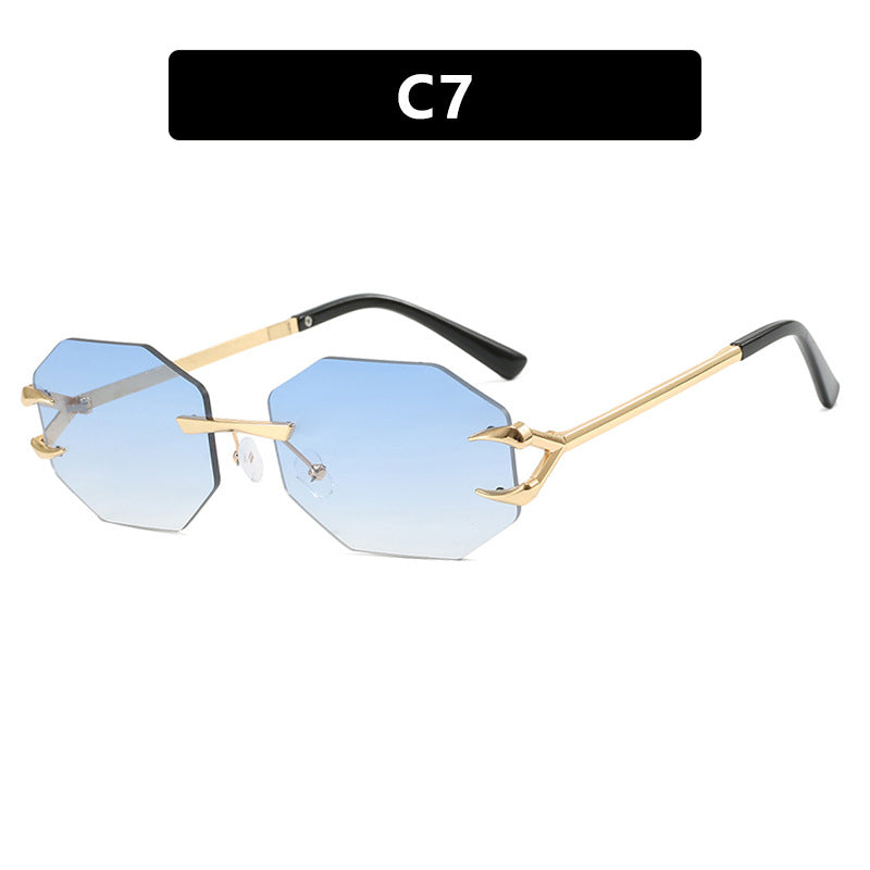 Women's geometric sunglasses with modern metal frame Stornfield