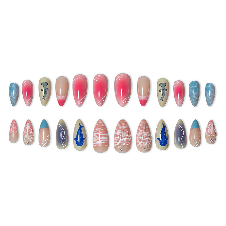 Artistic Marine-Inspired Nail Design Stornfield