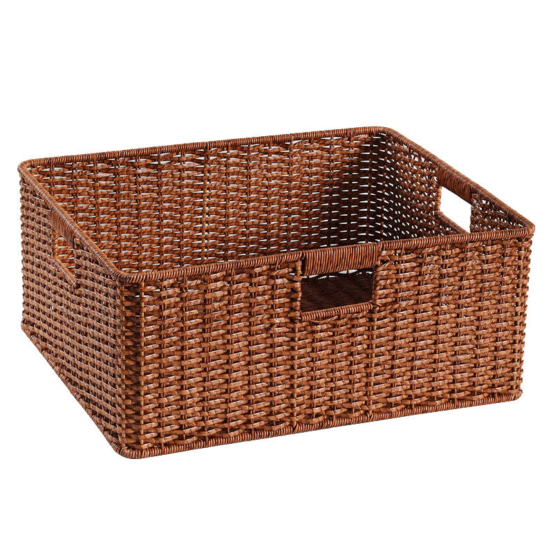 Large Woven Storage Bin with Ergonomic Cutout Handles Stornfield