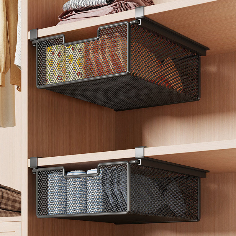 Under-Shelf Pull-Out Mesh Storage Basket