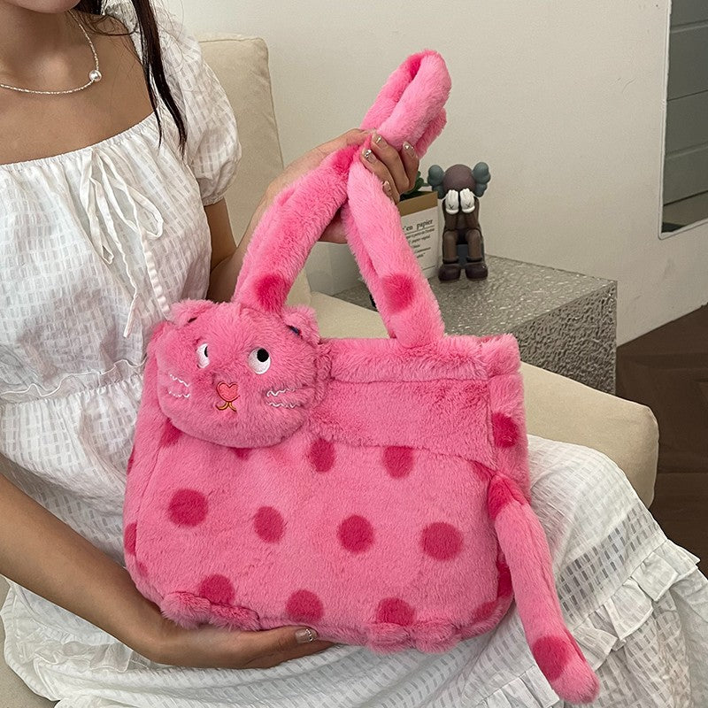 Plush shoulder bag with animal motif Stornfield
