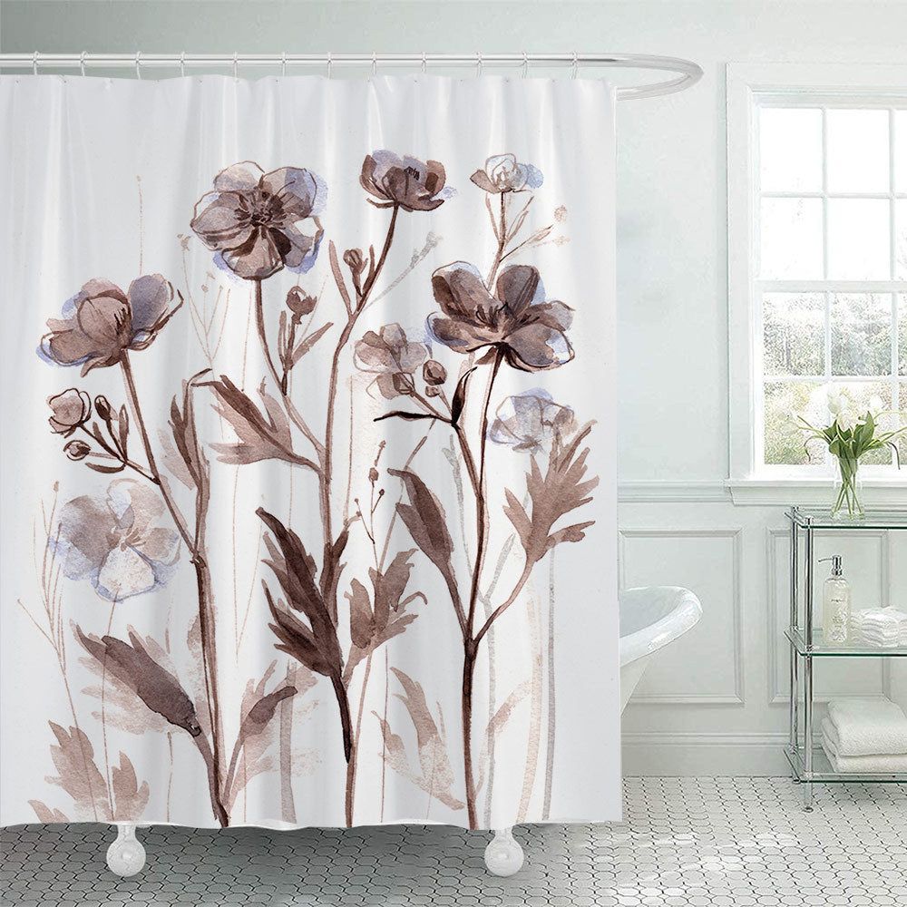 Floral Patterned Shower Curtain Stornfield