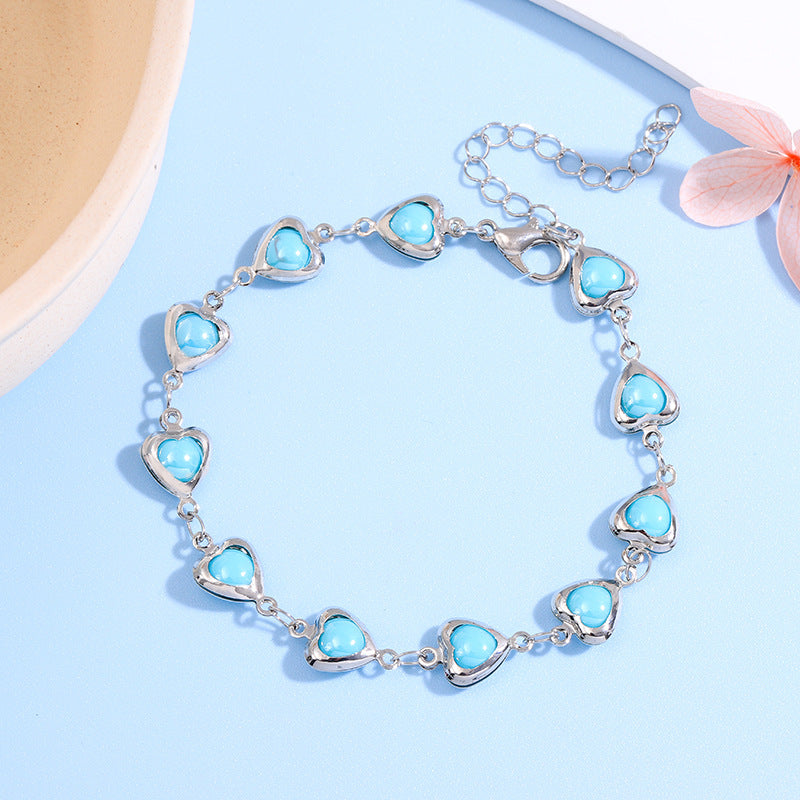 Heart-Shaped Link Anklet Stornfield