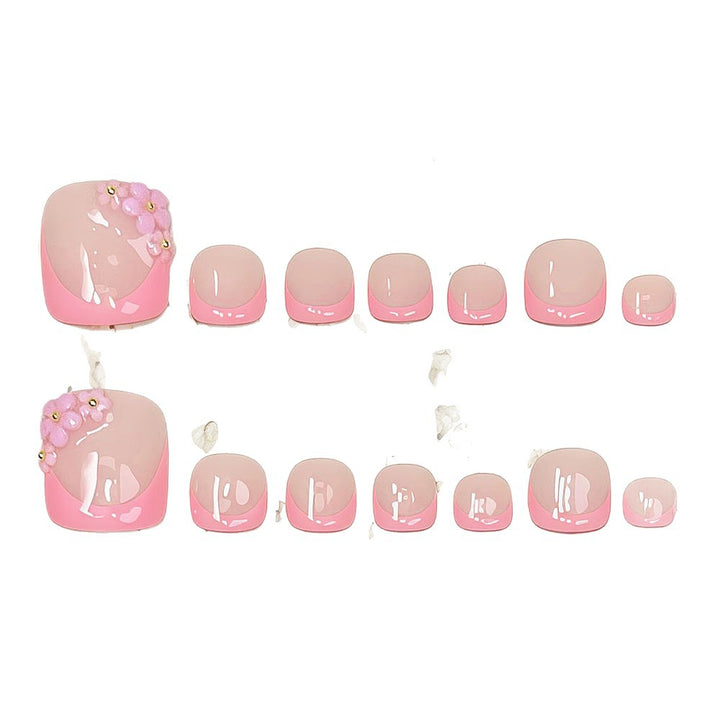 Floral Charm Press-On Nail Set