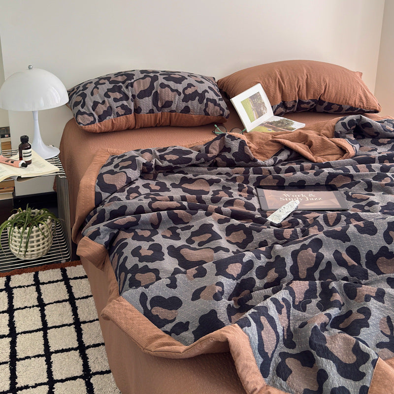 Striped Lightweight Quilted Bedspread