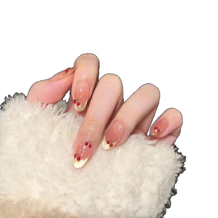 Artificial nails with sparkling rhinestones and 3D applications Stornfield