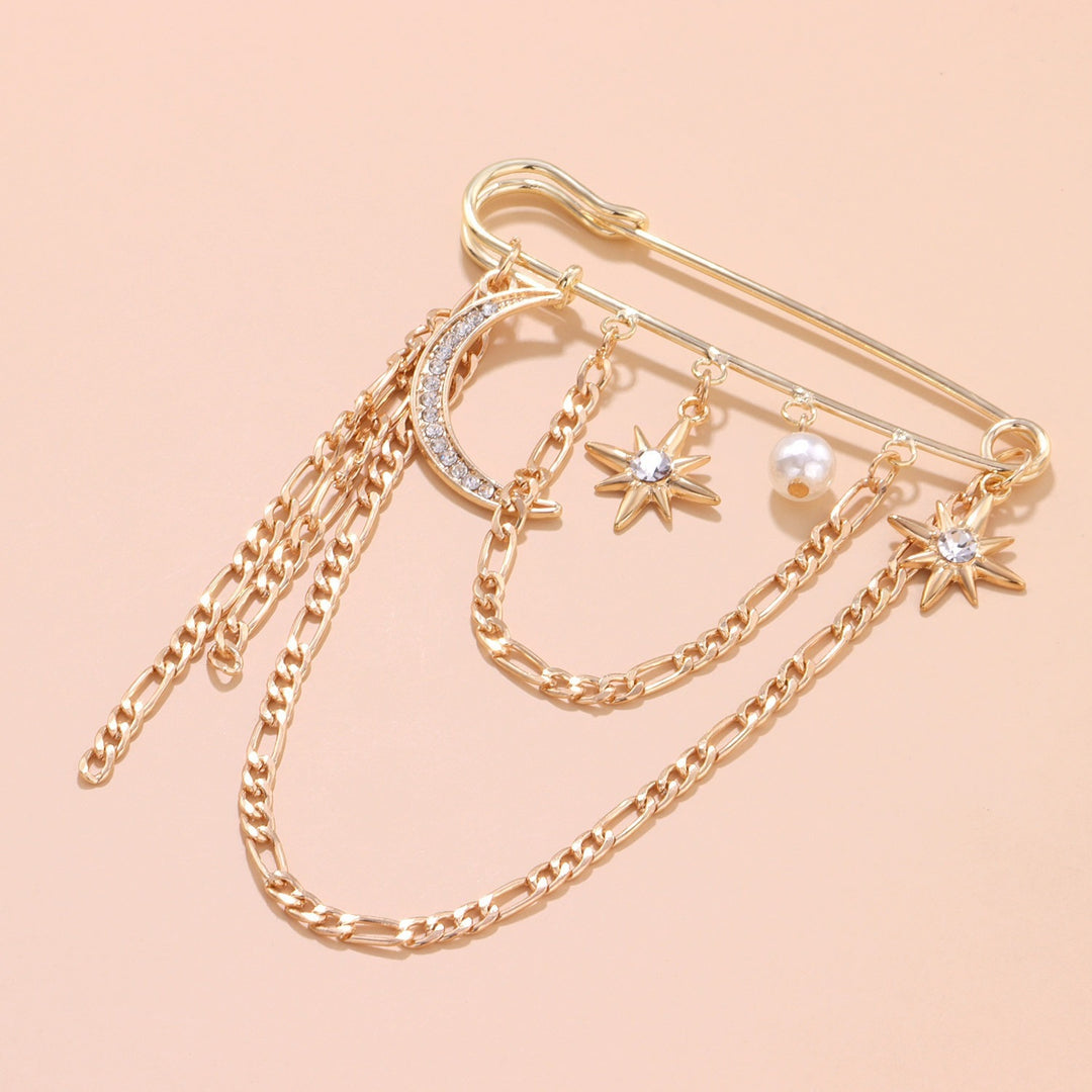 Glamorous Chain Brooch Stornfield
