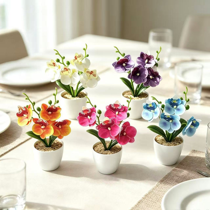 Elegant Synthetic Orchid Arrangement