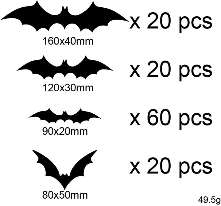 Decorative Bat Wall Art Set Stornfield
