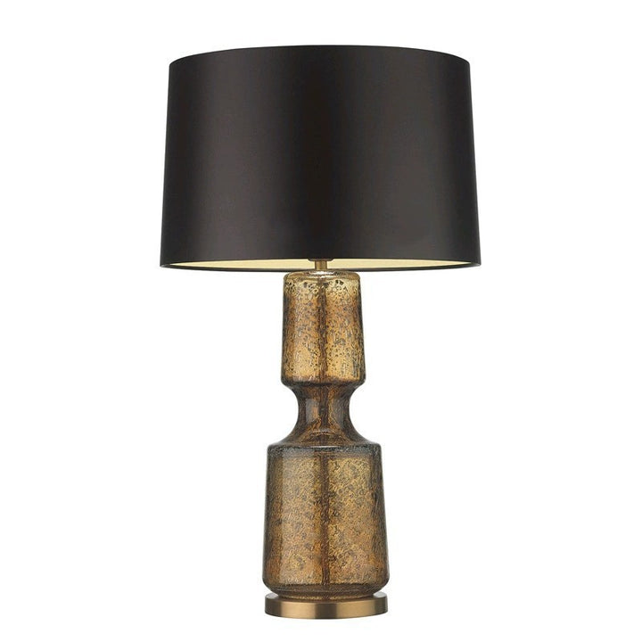 Stylish Glass Table Lamp with Elegant Black Shade