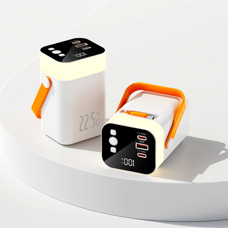 Practical powerbank with carrying handle and multiple connections Stornfield