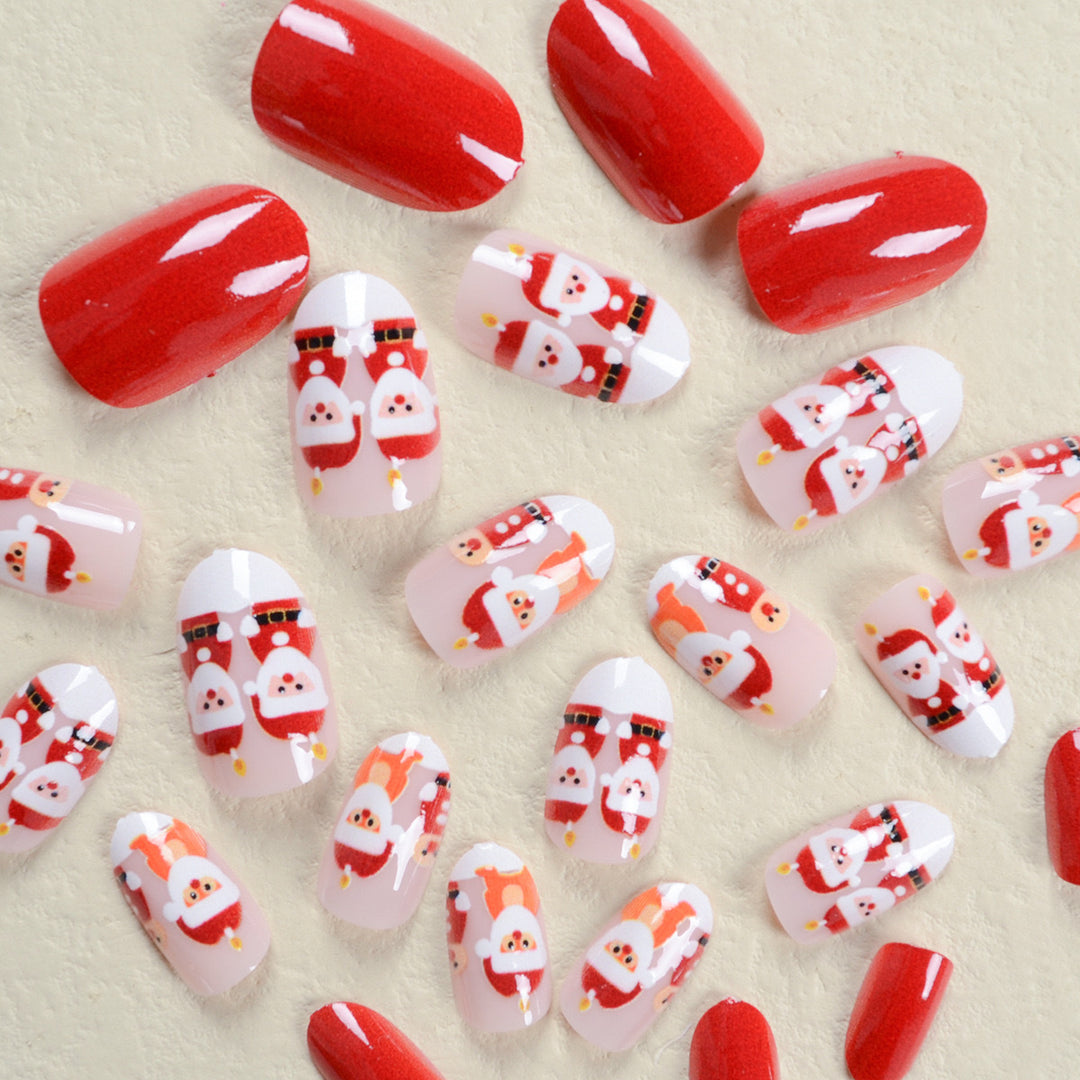 Artificial nail set in festive Christmas design with cute motifs Stornfield