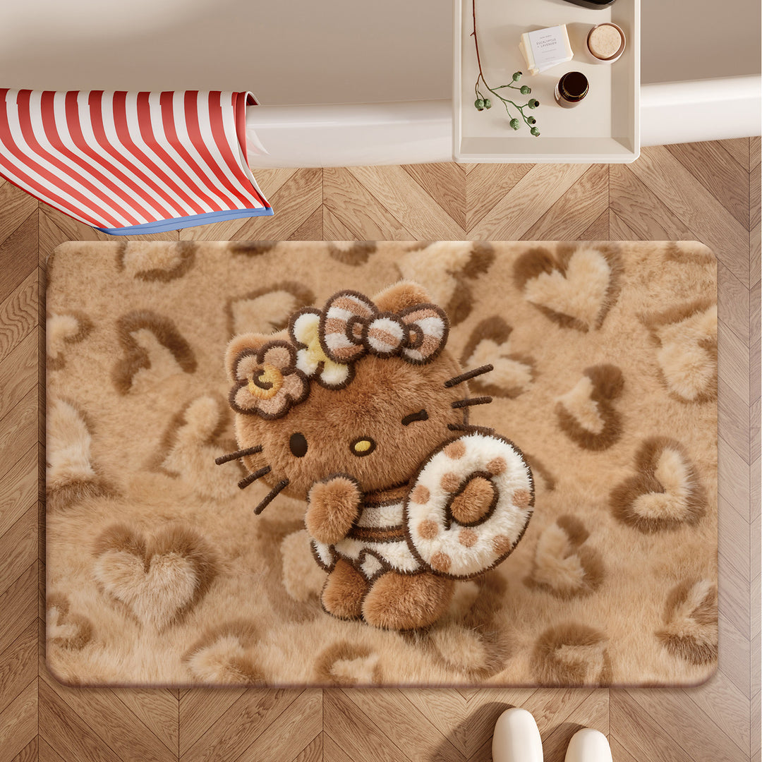 Cute Themed Plush Bath Mat