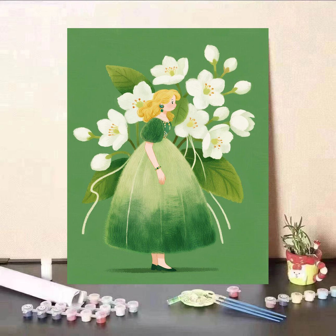 Floral Themed DIY Paint by Numbers Kit Stornfield