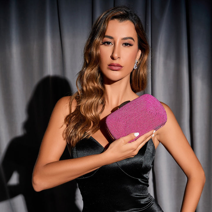 Rope-Textured Evening Clutch