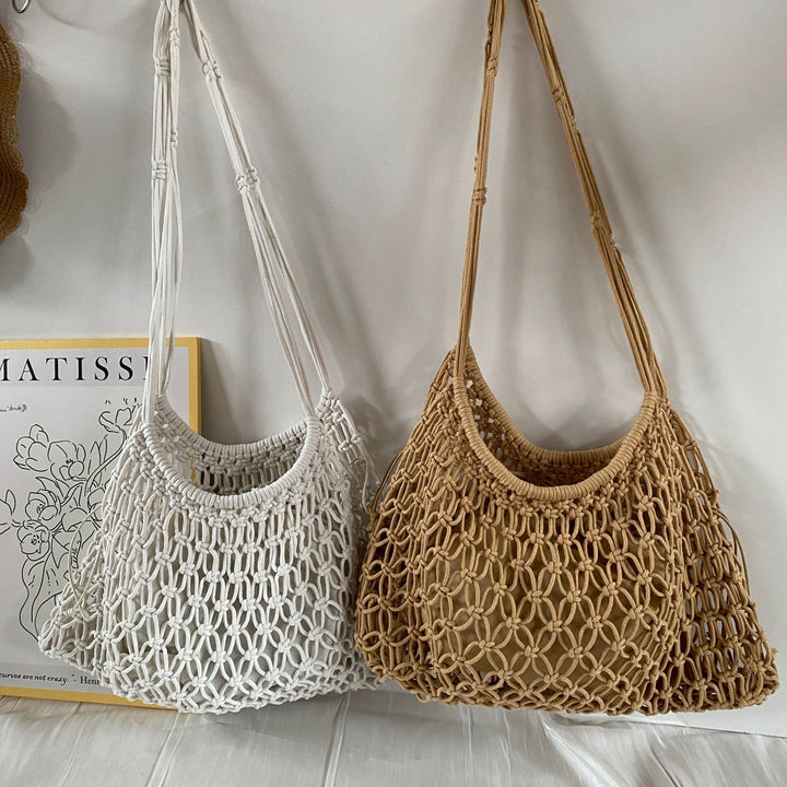 Hand-knotted shopping and leisure bag Stornfield