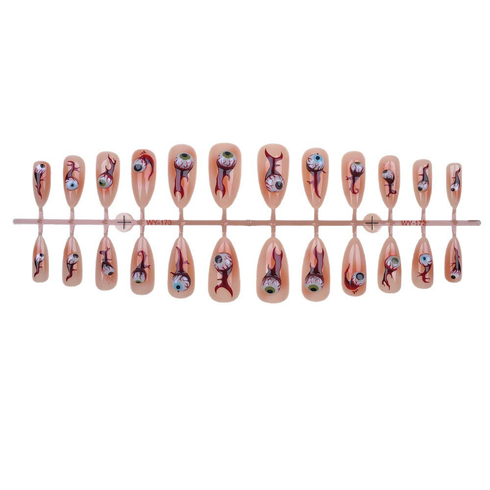 Artistic Vibrant Design Press-On Nail Set Stornfield