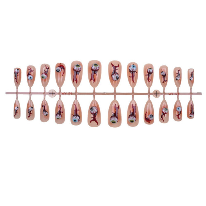 Artistic Vibrant Design Press-On Nail Set Stornfield