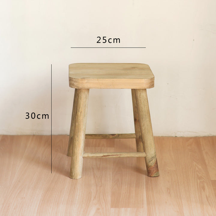 Handcrafted wooden stool Stornfield