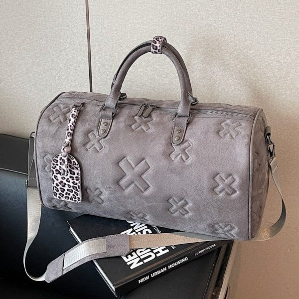 Suede Weekend Duffel Bag