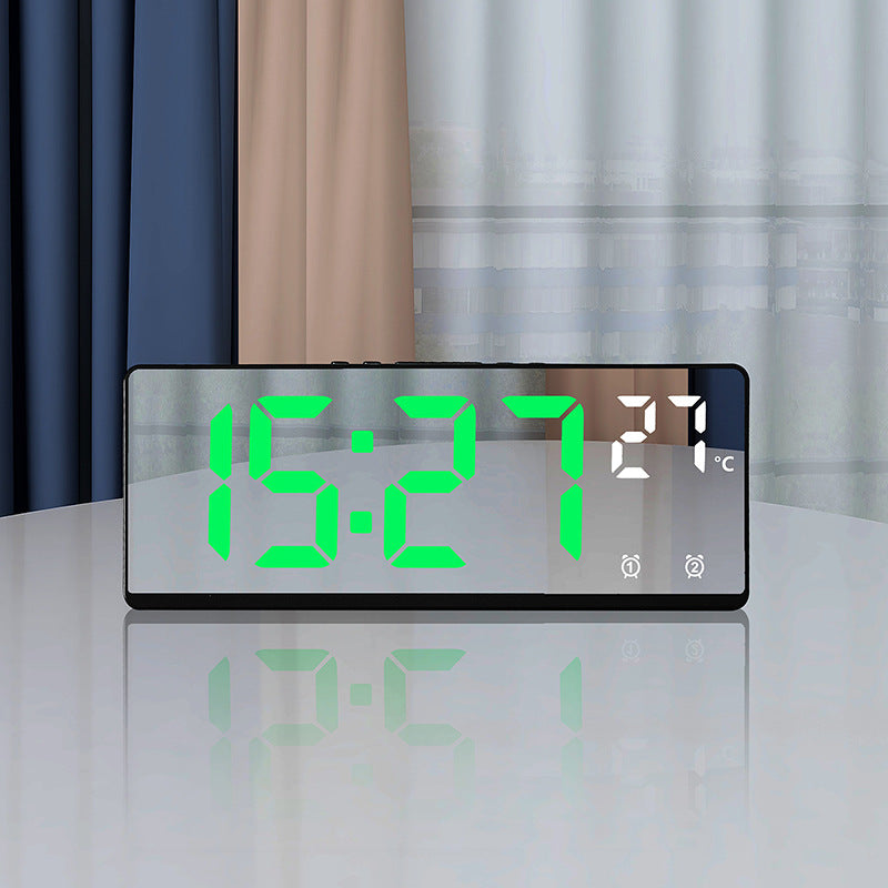 Digital alarm clock with temperature sensor and mirror function Stornfield