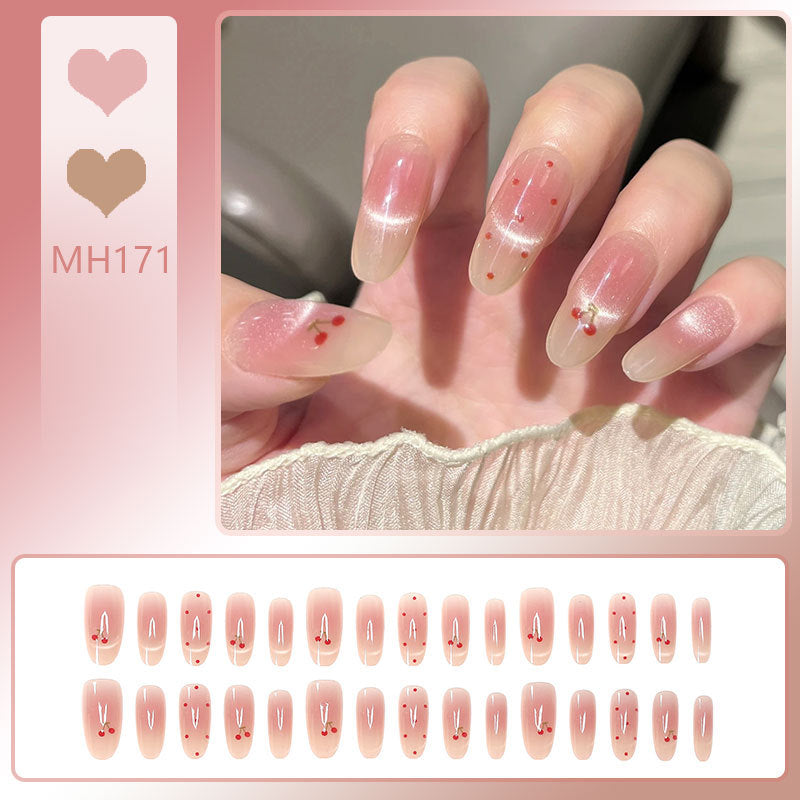 Gradient Glitter Press-On Nails