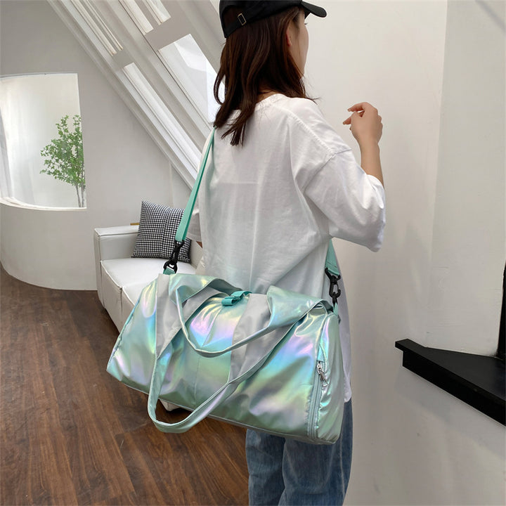 Iridescent Multi-Pocket Travel Tote Bag Stornfield