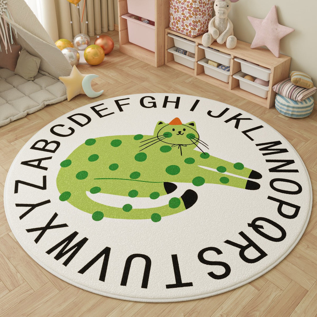 Children's Fun-Themed Round Area Mat Stornfield