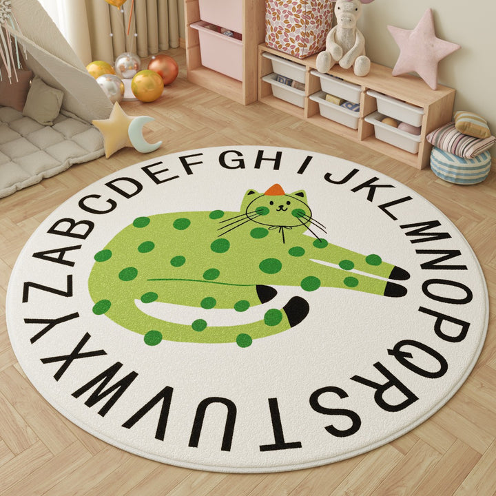 Children's Fun-Themed Round Area Mat Stornfield