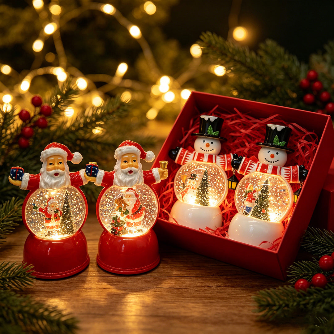 Funny Santa Claus Snow Globe Figure Stornfield