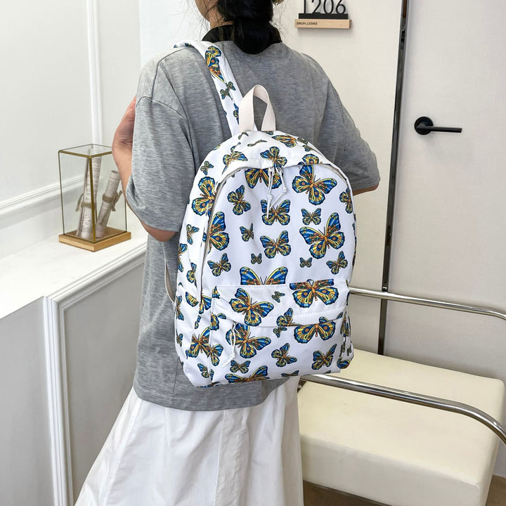 Artistic Butterfly Print Backpack Stornfield