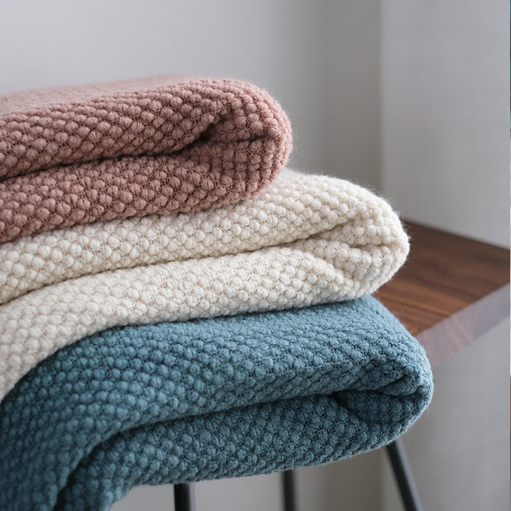 Handwoven Fringe Throw Blanket