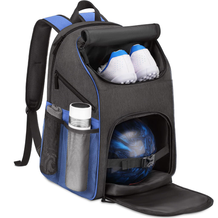 Unisex Sporty Backpack with special compartments for shoes and bowling ball Stornfield