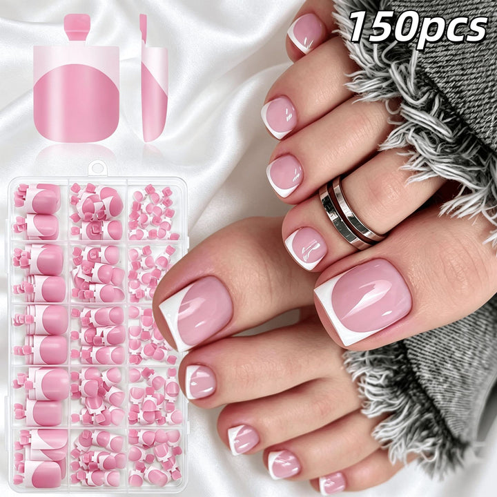 Premium French Tip False Nail Set Stornfield