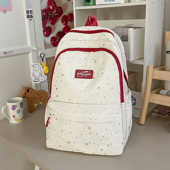 Star-Print Spacious Backpack Stornfield