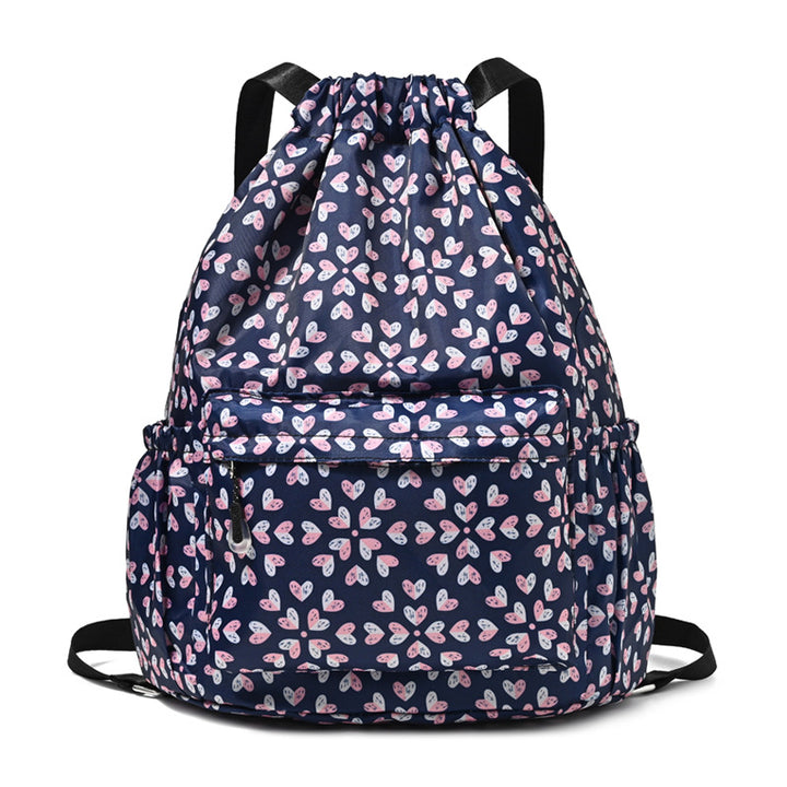 Drawstring Elephant Print Backpack Stornfield